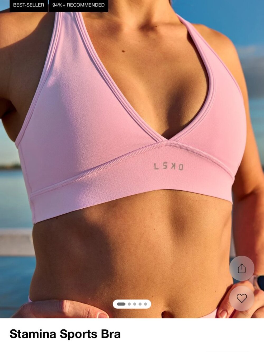 BNWT LSKD Stamina Sports Bra
